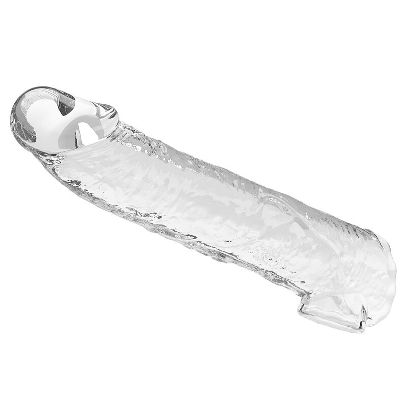PRETTY LOVE - MANCHON D'EXTENSION DE PÉNIS AJUSTABLE 26 CM Ø 4 CM TRANSPARENT