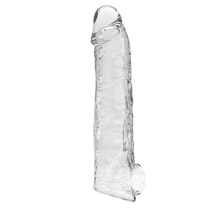 PRETTY LOVE - MANCHON D'EXTENSION DE PÉNIS AJUSTABLE 26 CM Ø 4 CM TRANSPARENT