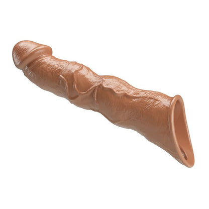 PRETTY LOVE - MANCHON D'EXTENSION PÉNIENNE AJUSTABLE 28 CM Ø 4,5 CM MARRON