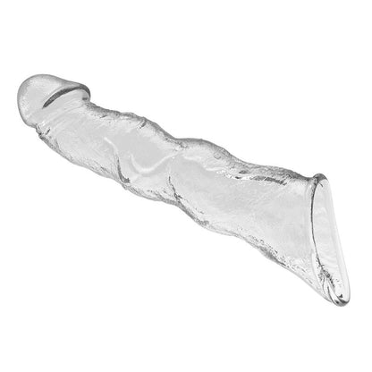 PRETTY LOVE - MANCHON D'EXTENSION PÉNIENNE AJUSTABLE 28 CM Ø 4,5 CM TRANSPARENT