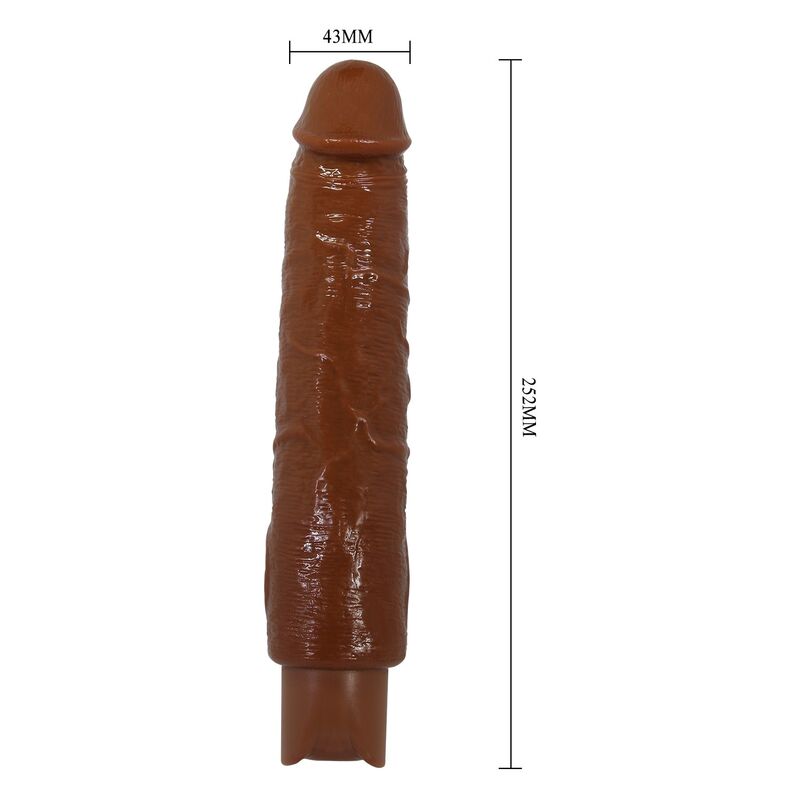 PRETTY LOVE - GAVIN VIBRATEUR RÉALISTE 25 CM Ø 5 CM MARRON