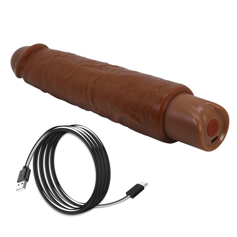 PRETTY LOVE - GAVIN VIBRATEUR RÉALISTE 25 CM Ø 5 CM MARRON