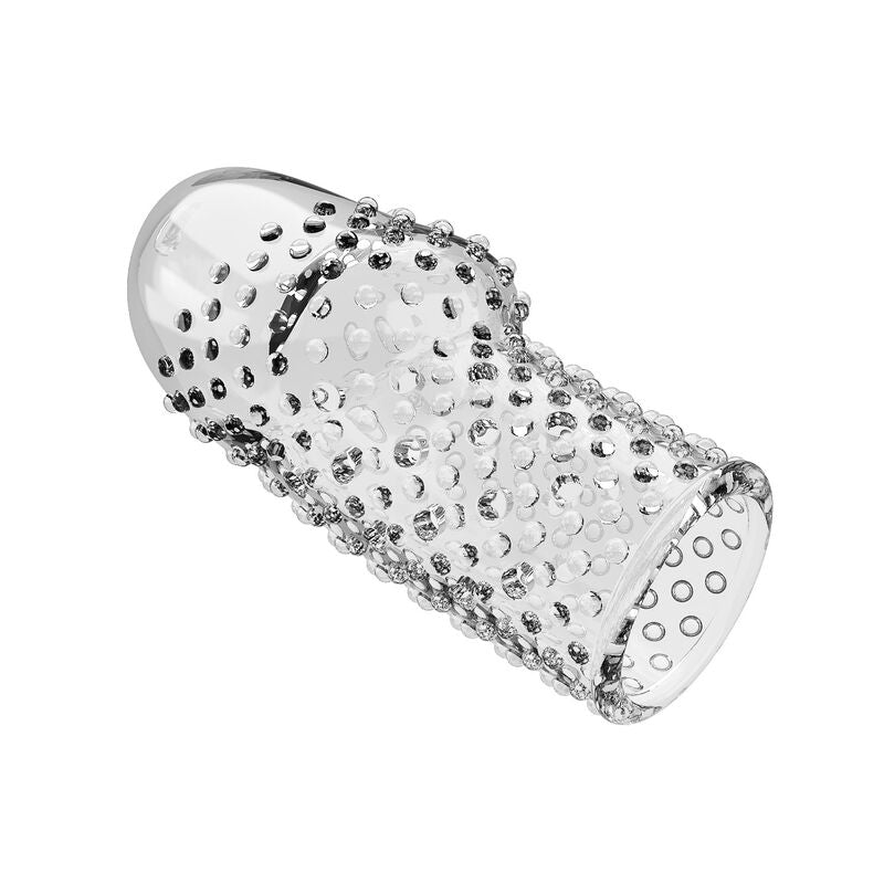 PRETTY LOVE - MANCHON PÉNIS POUR GEEK - GAGNEZ EN ÉPAISSEUR - TRANSPARENT