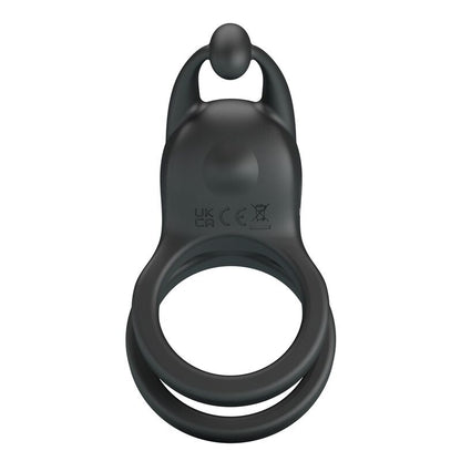 PRETTY LOVE - ANNEAU PÉNIS DOUBLE VIBRANT RECHARGEABLE GOODWIN NOIR