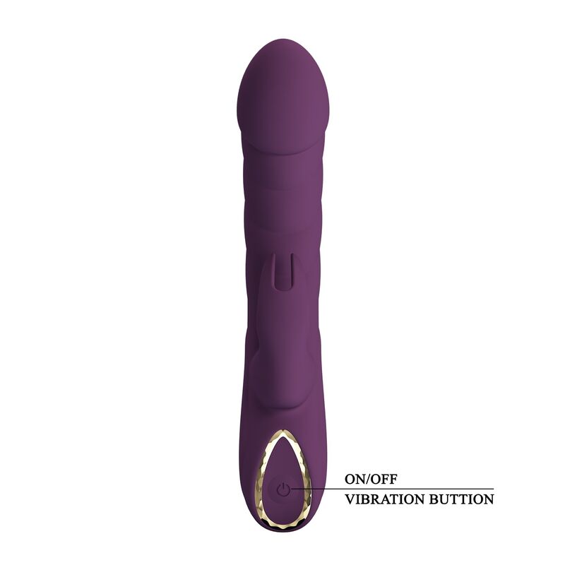 PRETTY LOVE - VIBRATEUR LAPIN RECHARGEABLE HARPER 10 FONCTIONS VIOLET