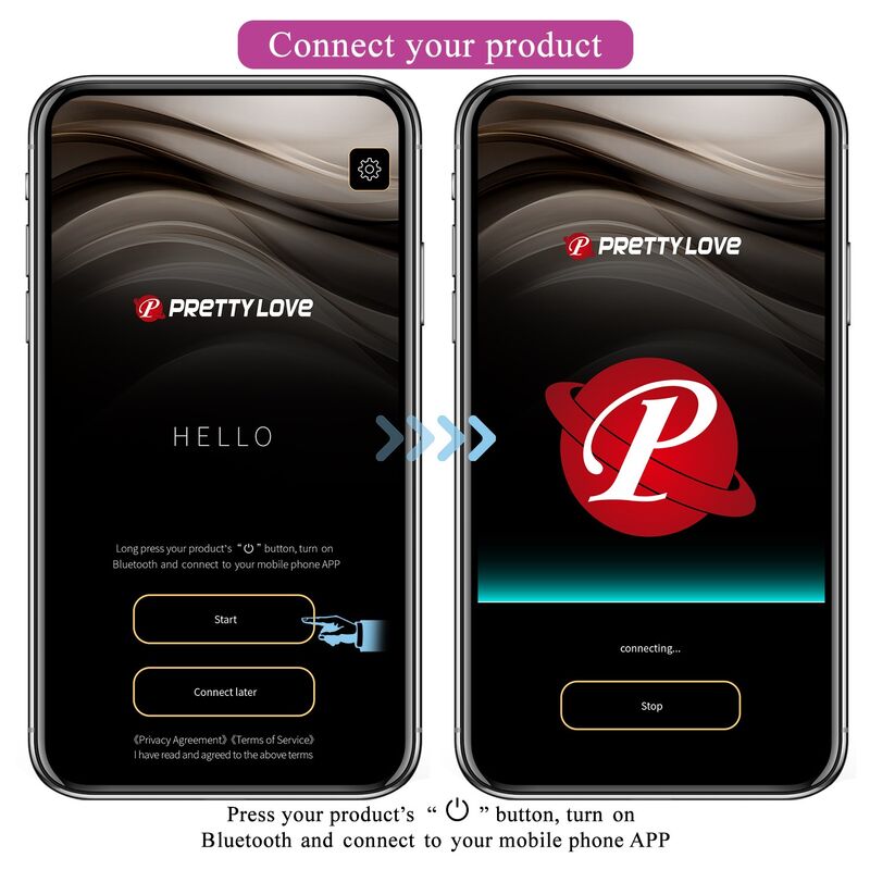 PRETTY LOVE - Å'UF VIBRANT CONTRÃ”LABLE PAR APPLICATION PULSEN 12 FONCTIONS RECHARGEABLE PAR USB ROSE