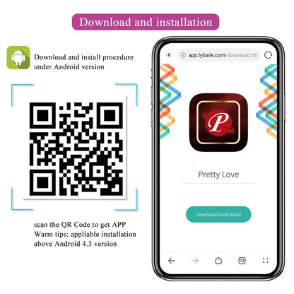 PRETTY LOVE - Å'UF VIBRANT CONTRÃ”LABLE PAR APPLICATION PULSEN 12 FONCTIONS RECHARGEABLE PAR USB ROSE