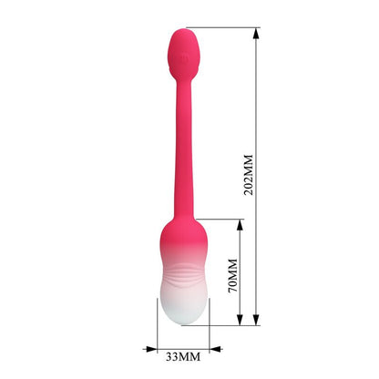 PRETTY LOVE - Å'UF VIBRANT CONTRÃ”LABLE PAR APPLICATION PULSEN 12 FONCTIONS RECHARGEABLE PAR USB ROSE