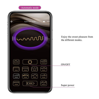 PRETTY LOVE - Å'UF VIBRANT CONTRÃ”LABLE PAR APPLICATION PULSEN 12 FONCTIONS RECHARGEABLE PAR USB VERT-JAUNE