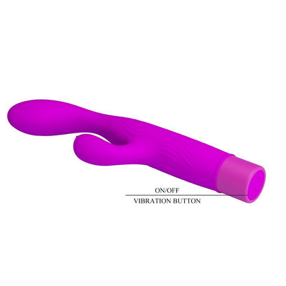 PRETTY LOVE - JENE VIBRATEUR À DOUBLE STIMULATION POINT G ET CLITORIAL VIOLET