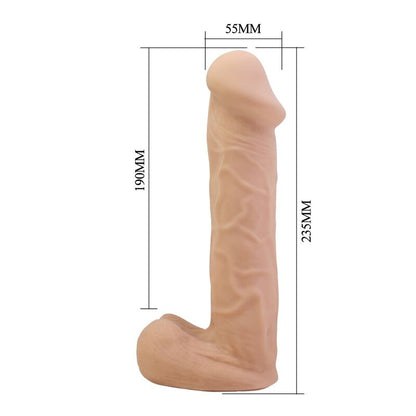 PRETTY LOVE - HARNAIS KASPAR AVEC GODEMICHET FLEXIBLE 21 CM Ø 5 CM NATUREL