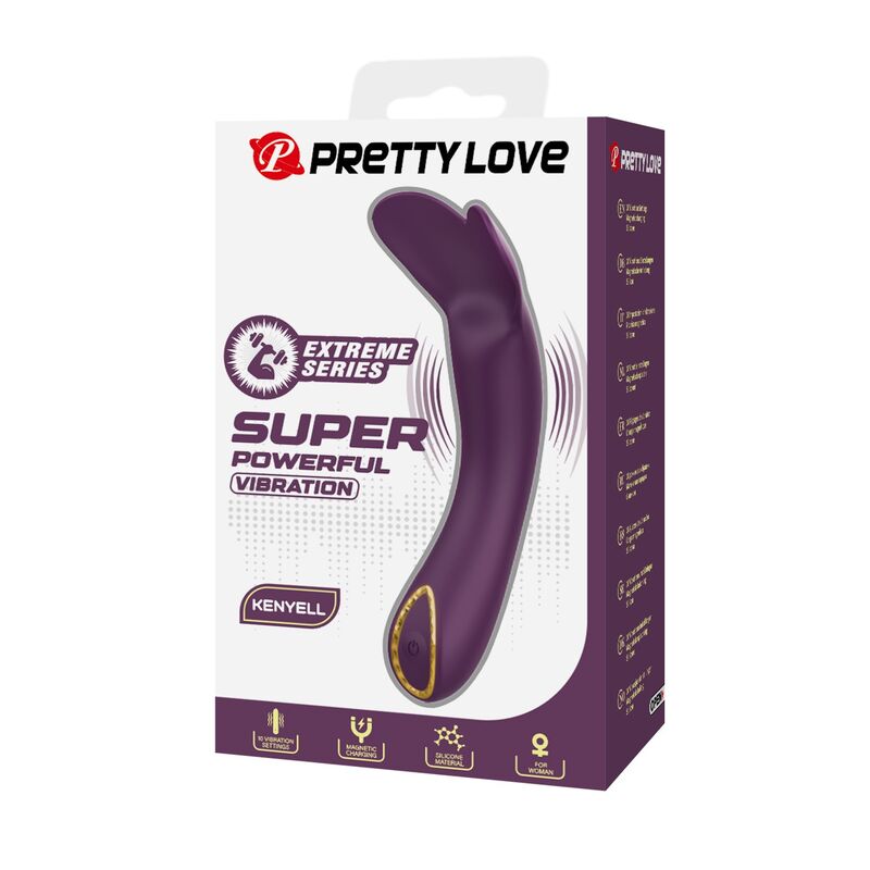 PRETTY LOVE - VIBRATEUR RECHARGEABLE KENYELL 10 FONCTIONS VIOLET
