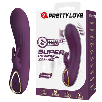 PRETTY LOVE - LANDYN VIBRATEUR LAPIN RECHARGEABLE 10 FONCTIONS VIOLET