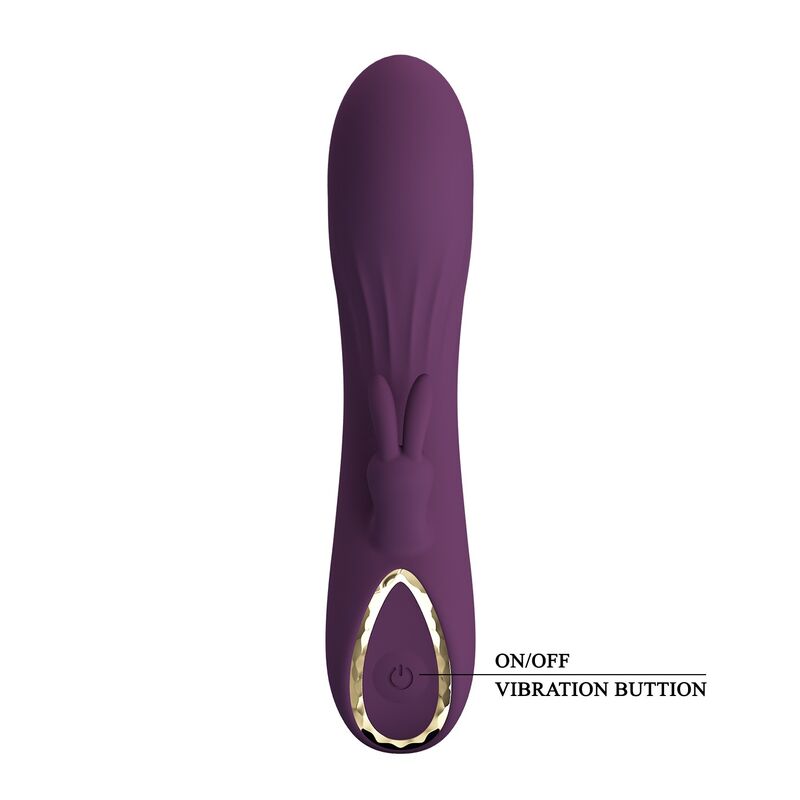 PRETTY LOVE - LANDYN VIBRATEUR LAPIN RECHARGEABLE 10 FONCTIONS VIOLET