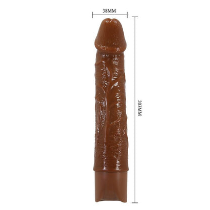 PRETTY LOVE - LEONARDO VIBRATEUR RÉALISTE 20 CM Ø 4 CM MARRON