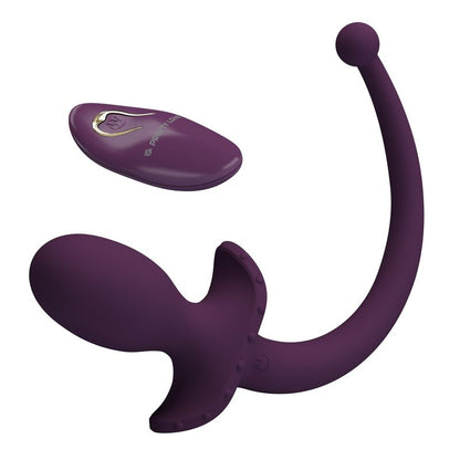 PRETTY LOVE - LIOEA PLUG ANAL VIBRANT AVEC QUEUE 12 FONCTIONS TÉLÉCOMMANDE VIOLETTE
