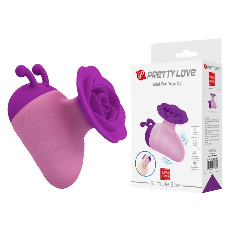 PRETTY LOVE - LITTLE BEE STIMULATEUR CLITORIAL RECHARGEABLE 7 MODES ROSE-VIOLET