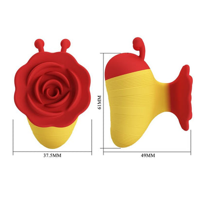 PRETTY LOVE - LITTLE BEE STIMULATEUR CLITORIAL RECHARGEABLE 7 MODES ROUGE/JAUNE