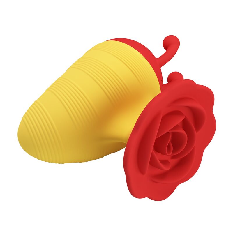 PRETTY LOVE - LITTLE BEE STIMULATEUR CLITORIAL RECHARGEABLE 7 MODES ROUGE/JAUNE