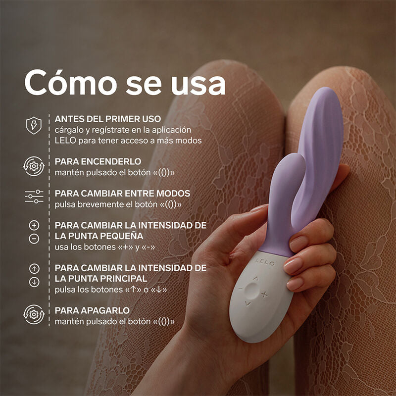 LELO - INA TWIST DOUBLE VIBRATEUR LAPIN POUR LE POINT G ET LE CLITORIS LAVANDE