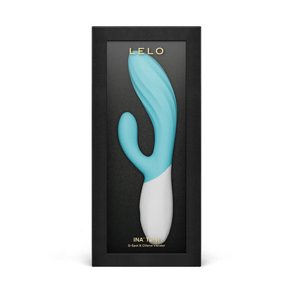 LELO - INA TWIST DOUBLE VIBRATEUR LAPIN POUR LE POINT G ET LE CLITORIS BLEU
