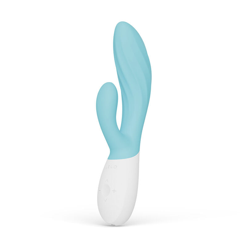 LELO - INA TWIST DOUBLE VIBRATEUR LAPIN POUR LE POINT G ET LE CLITORIS BLEU