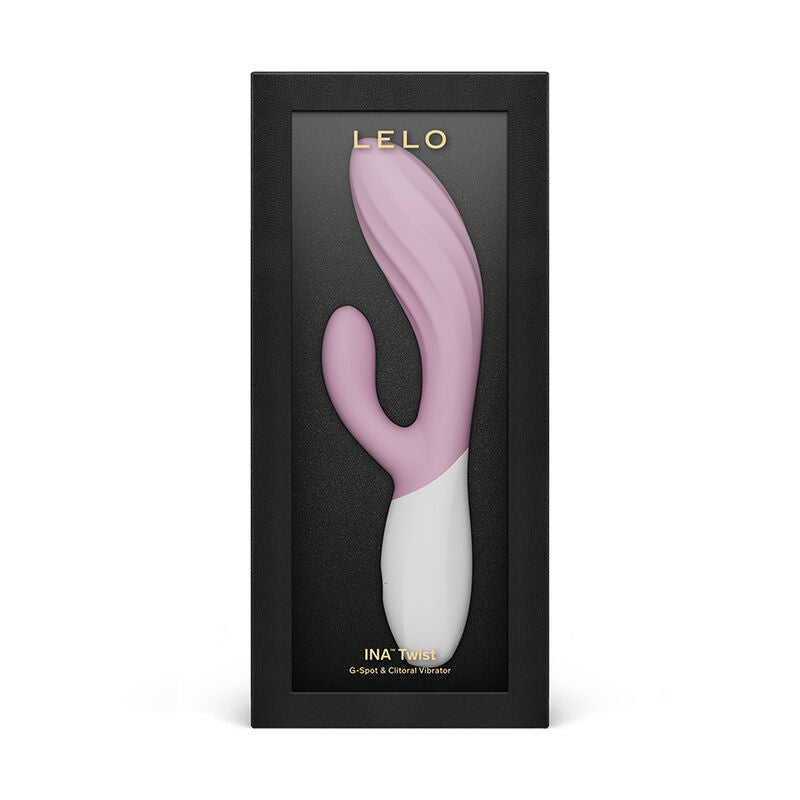 LELO - INA TWIST DOUBLE VIBRATEUR LAPIN POUR LE POINT G ET LE CLITORIS ROSE