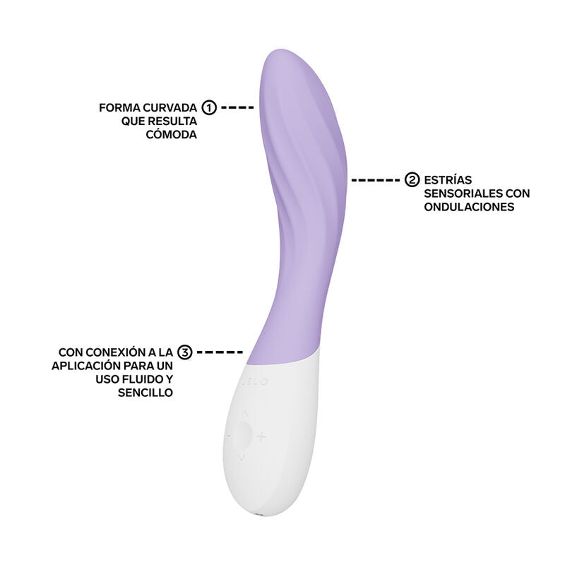 LELO - MONA TWIST VIBRATEUR POINT G RECHARGEABLE CONTRÔLÉ PAR APPLICATION LAVANDE