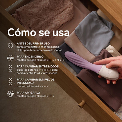 LELO - MONA TWIST VIBRATEUR POINT G RECHARGEABLE CONTRÔLÉ PAR APPLICATION LAVANDE