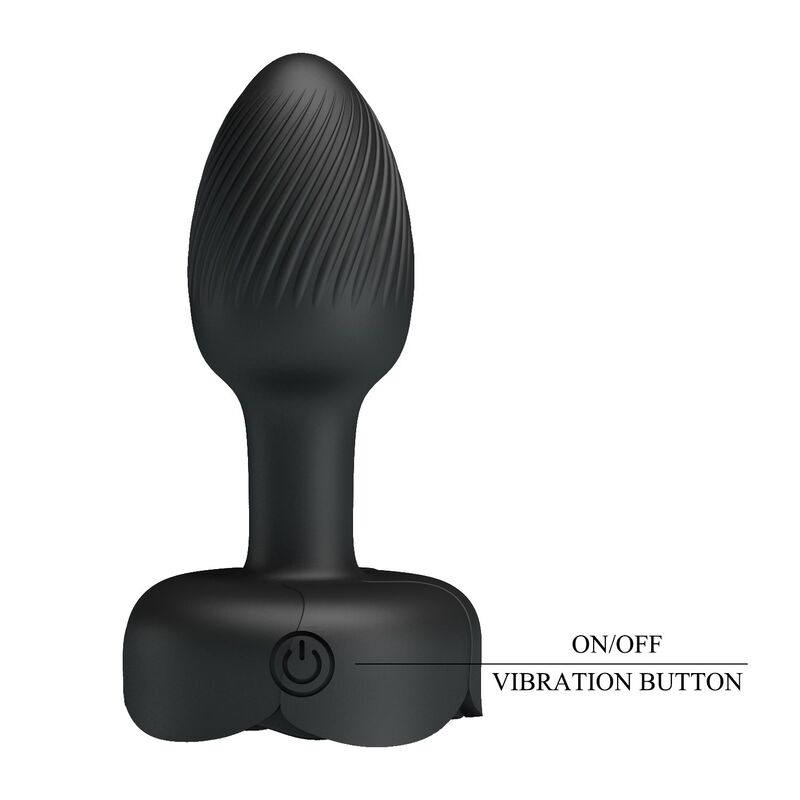 PRETTY LOVE - PLUG ANAL VIBRANT RECHARGEABLE 10 MODES NOIR