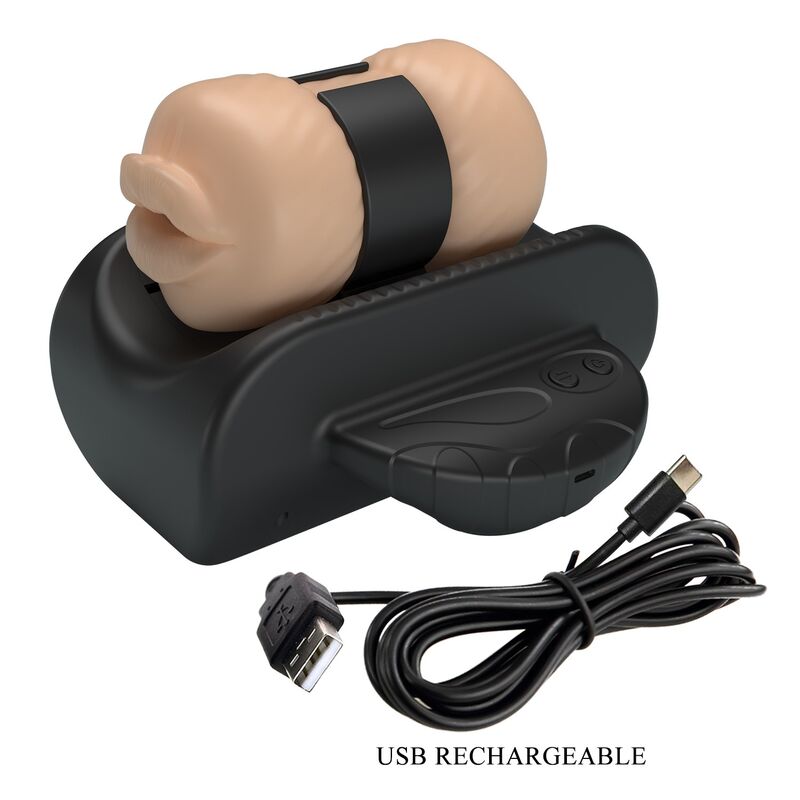 PRETTY LOVE - QUIRIN MASTURBATEUR À POUSSÉE AUTOMATIQUE USB NOIR