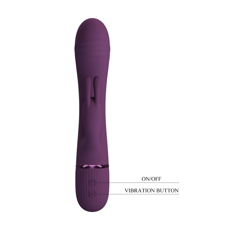 PRETTY LOVE - ROCCO VIBRATEUR LAPIN RECHARGEABLE 10 FONCTIONS VIOLET