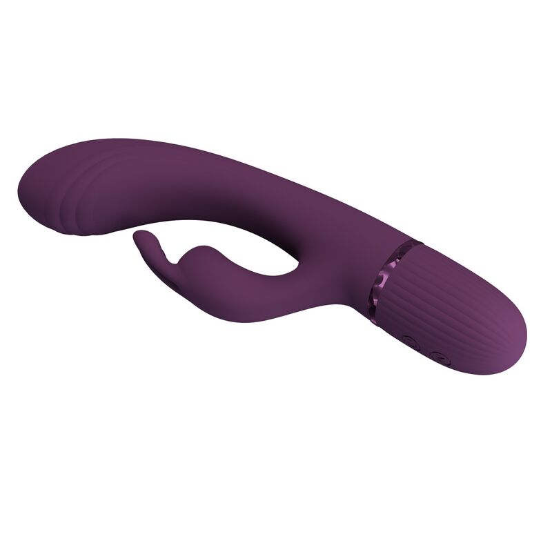 PRETTY LOVE - ROCCO VIBRATEUR LAPIN RECHARGEABLE 10 FONCTIONS VIOLET