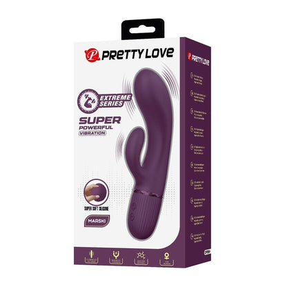PRETTY LOVE - MARGIE VIBRATEUR LAPIN RECHARGEABLE 10 FONCTIONS VIOLET