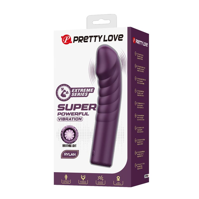 PRETTY LOVE - VIBRATEUR RECHARGEABLE RYLAND 10 FONCTIONS VIOLET