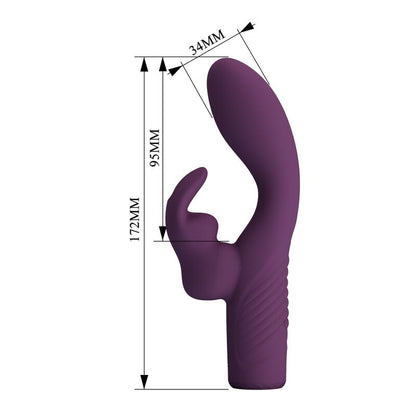 PRETTY LOVE - VIBRATEUR LAPIN RECHARGEABLE OLIVIA 10 FONCTIONS