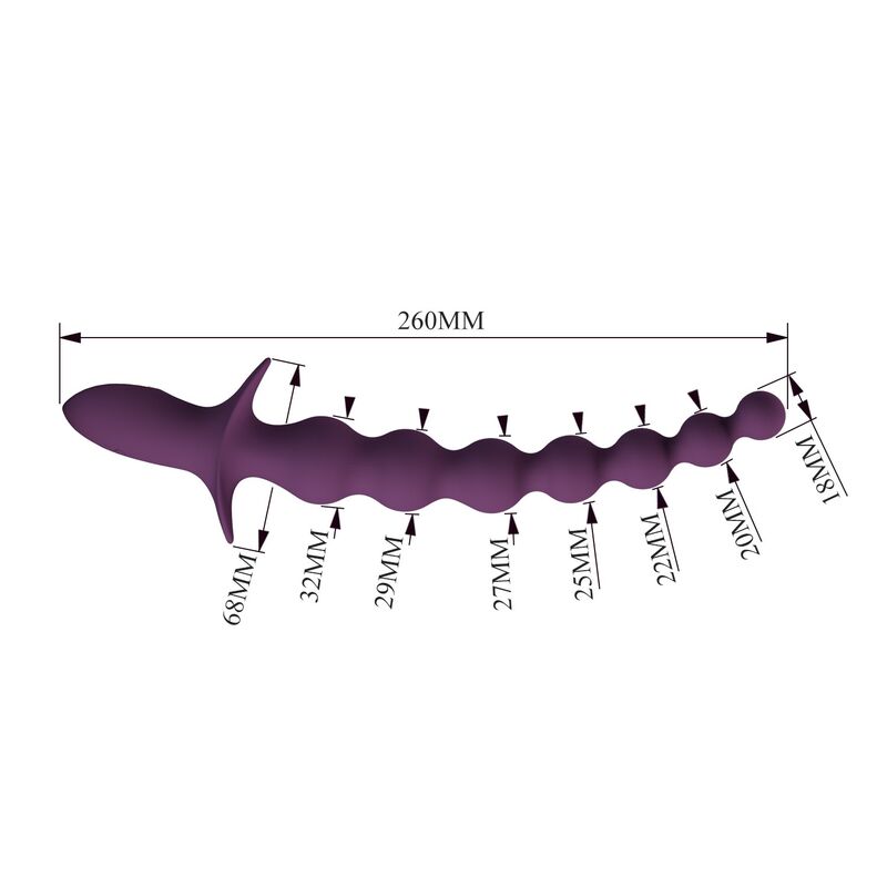 PRETTY LOVE - MADISON VIBRATEUR ANAL RECHARGEABLE 10 FONCTIONS