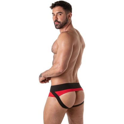 LOCKER GEAR - SLIP ROUGE À CEINTURE LARGE S