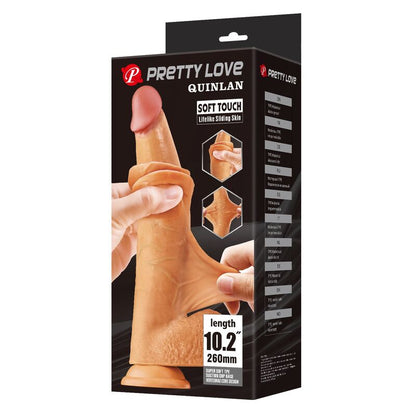 PRETTY LOVE - QUINLAN GODEMICHET RÉALISTE 26 CM Ø 5,5 CM NATUREL