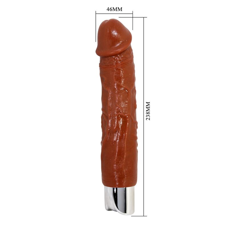PRETTY LOVE - VIBRATEUR RÉALISTE PROFESSIONNEL 23,5 CM Ø 4,8 CM MARRON