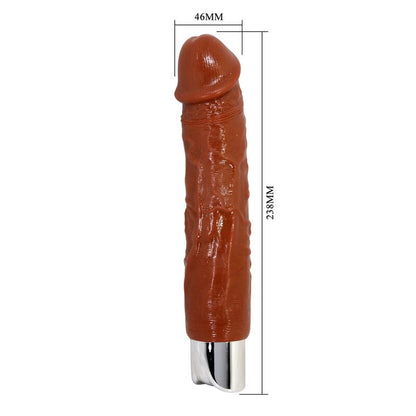 PRETTY LOVE - VIBRATEUR RÉALISTE PROFESSIONNEL 23,5 CM Ø 4,8 CM MARRON