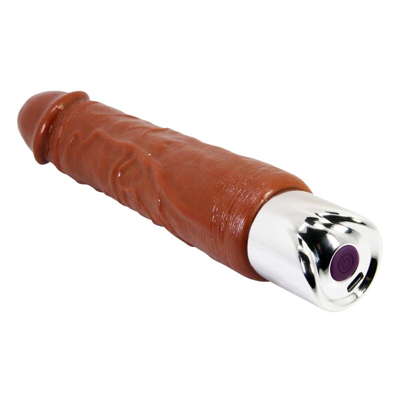 PRETTY LOVE - VIBRATEUR RÉALISTE PROFESSIONNEL 23,5 CM Ø 4,8 CM MARRON