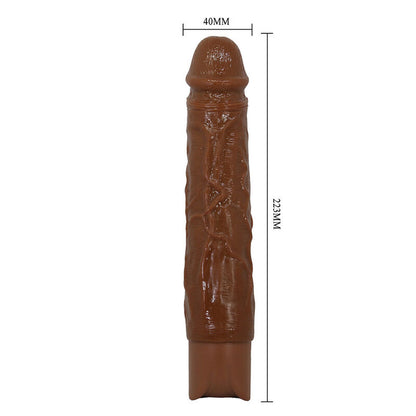 PRETTY LOVE - VIBRATEUR RÉALISTE OWEN 22,5 CM Ø 4,5 CM MARRON