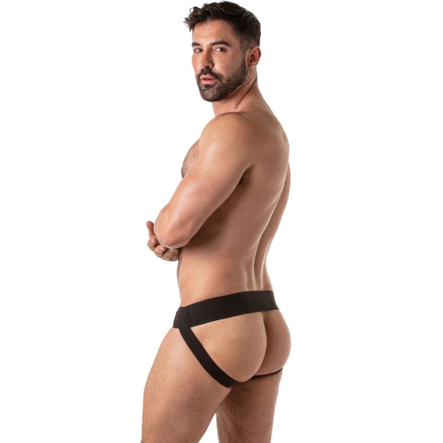 LOCKER GEAR - JOCKSTRAP NOIR À LARGE CEINTURE L