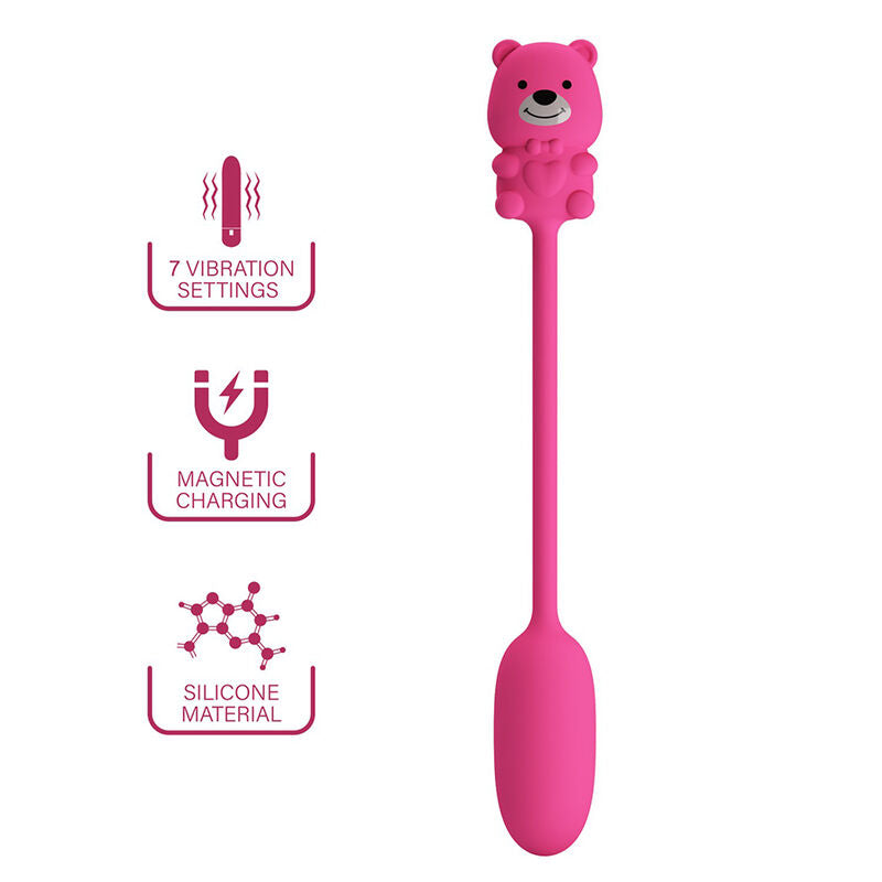 PRETTY LOVE - VIBRATEUR BALLE RECHARGEABLE OLSON AVEC TÉLÉCOMMANDE FILAIRE ROSE