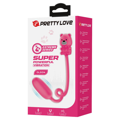 PRETTY LOVE - VIBRATEUR BALLE RECHARGEABLE OLSON AVEC TÉLÉCOMMANDE FILAIRE ROSE