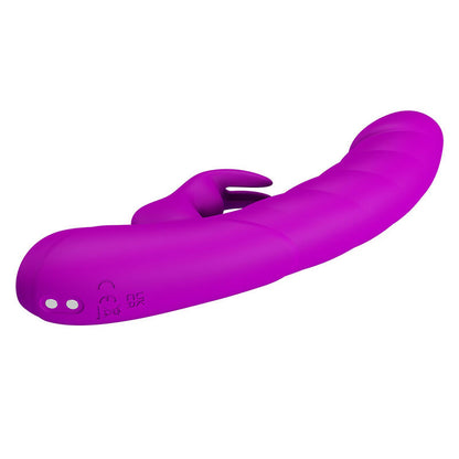 PRETTY LOVE - MONICA VIBRATEUR RECHARGEABLE À DOUBLE STIMULATION POINT G ET CLITORIAL VIOLET