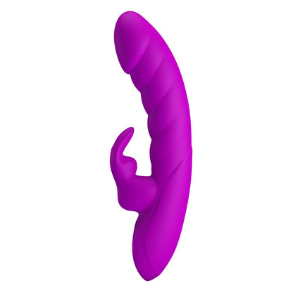PRETTY LOVE - MONICA VIBRATEUR RECHARGEABLE À DOUBLE STIMULATION POINT G ET CLITORIAL VIOLET