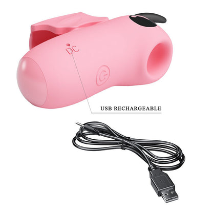 PRETTY LOVE - STIMULATEUR DE DOIGTS RECHARGEABLE MAGIC DEVIL ROSE