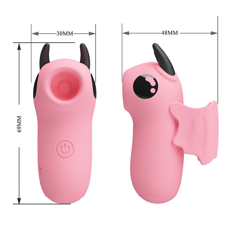 PRETTY LOVE - STIMULATEUR DE DOIGTS RECHARGEABLE MAGIC DEVIL ROSE